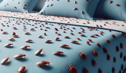 bed bug infested bed